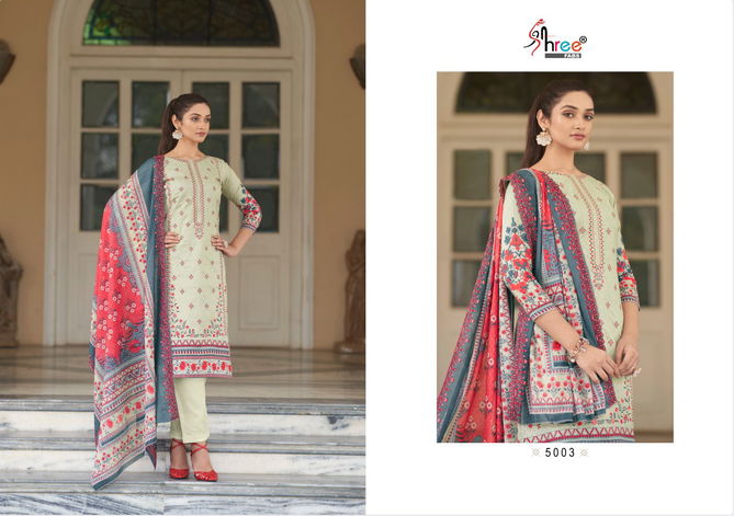 Bin Saeed Lawn Collection Vol 5 By Shree Cotton Salwar Suits Catalog